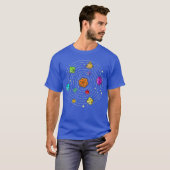 Dobbelset in Space RPG-abletop Games D20-abletop f T-shirt (Voorkant volledig)