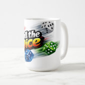 Dobbelsteen Beweging Mug Koffiemok (Voorkant rechts)
