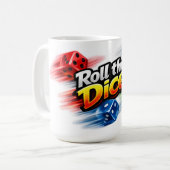 Dobbelsteen Beweging Mug Koffiemok (Voorkant links)