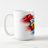 Dobbelsteen Beweging Mug Koffiemok (Links)