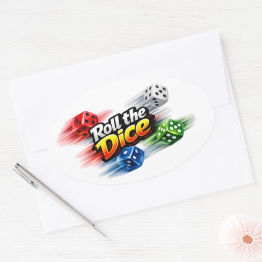 Dobbelsteen Beweging Sticker (Envelop)