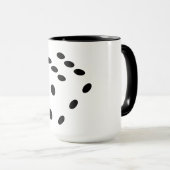 Dobbelsteen, dobbelstenen. Gokken, kansspel, geld Mok (Voorkant rechts)