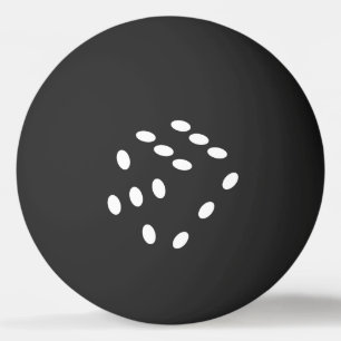 Dobbelsteen, dobbelstenen. Gokken, kansspel, geld Pingpongbal