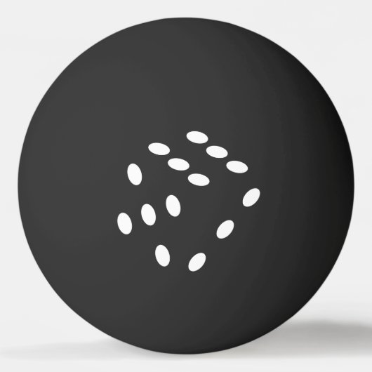 Dobbelsteen, dobbelstenen. Gokken, kansspel, geld Pingpongbal (Voorkant)