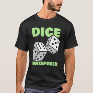 Dobbelsteen Fluisteraar Craps Speler Casino Gokken T-shirt