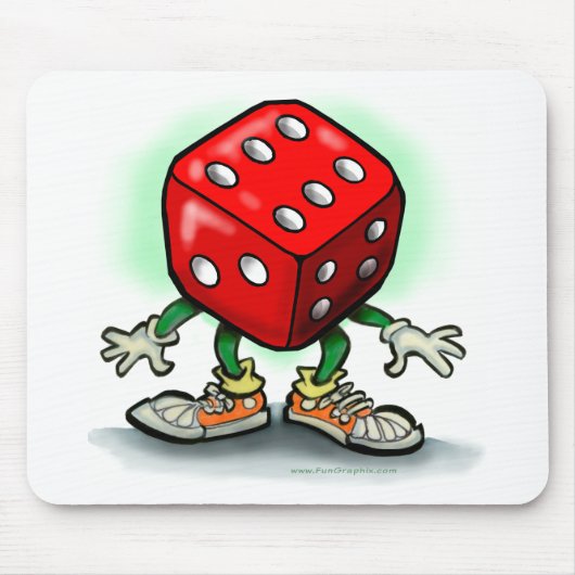 Dobbelsteen Muismat (Voorkant)