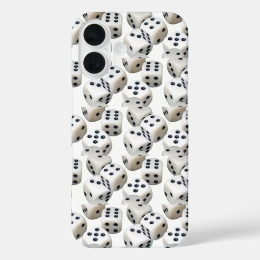 dobbelsteen op zwart Case-Mate iPhone case (Achterkant)