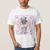 Dobbelsteen van Sock Monkey T-shirt (Voorkant)