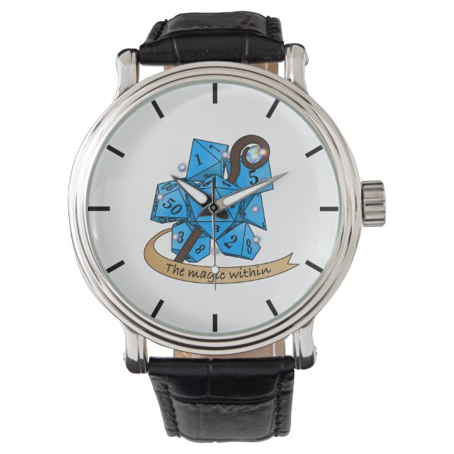Dobbelsteenontwerp voor tovenaar horloge (Voorkant)