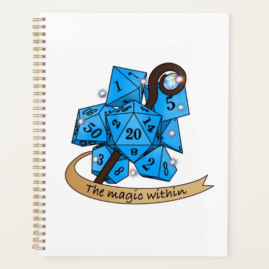 Dobbelsteenontwerp voor Tovenaar Planner (Voorkant)
