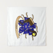 Dobbelsteenontwerp voor tovenaars wandkleed (Voorkant (horizontaal))