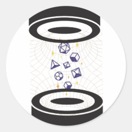 dobbelsteenveld ronde sticker
