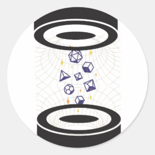 dobbelsteenveld ronde sticker