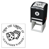 Dobbelstenen Gokken Casino Spellen Bibliotheek Boe Zelfinktende Stempel (In situ)