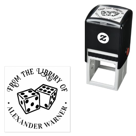 Dobbelstenen Gokken Casino Spellen Bibliotheek Boe Zelfinktende Stempel (In situ)