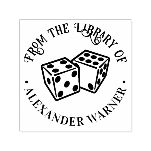 Dobbelstenen Gokken Casino Spellen Bibliotheek Boe Zelfinktende Stempel (Design)