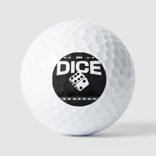 Dobbelstenen Golfballen (Voorkant)