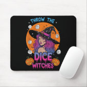 Dobbelstenen Heksen Bunco Feest Grappig Halloween Muismat (Met muis)