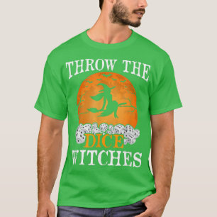 Dobbelstenen Heksen Bunco Halloween Feestkleding T-shirt