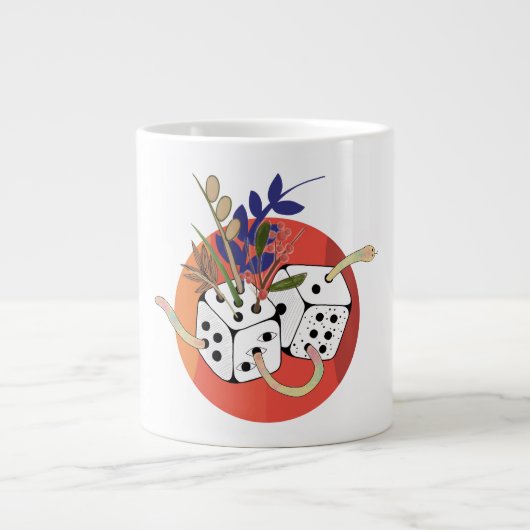 Dobbelstenen in Parallel Universum Grote Koffiekop (Voorkant)