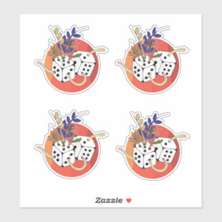 Dobbelstenen in Parallel Universum Sticker