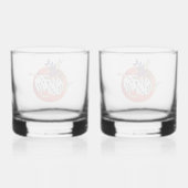 Dobbelstenen in Parallel Universum Whisky Glas (Achterkant)
