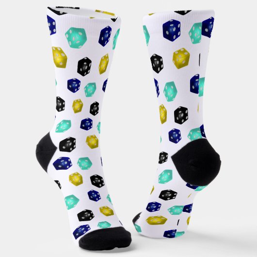 Dobbelstenen rollen sokken (Gebogen)