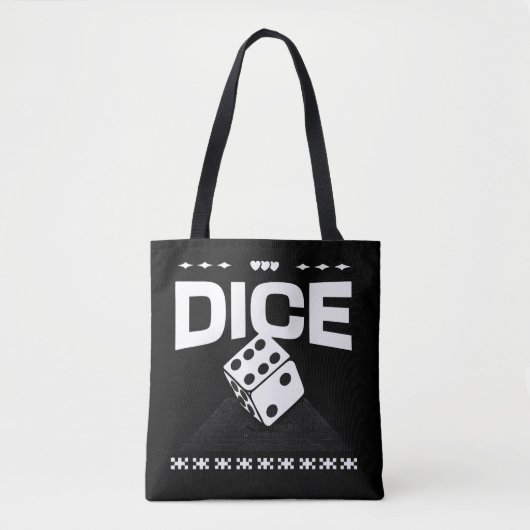 Dobbelstenen Tote Bag (Voorkant)