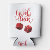 dobbelstenen voor geluksdag blikjeskoeler (Voorkant)