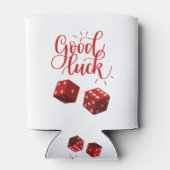 dobbelstenen voor geluksdag blikjeskoeler (Achterkant)
