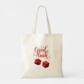 dobbelstenen voor geluksdag tote bag (Achterkant)