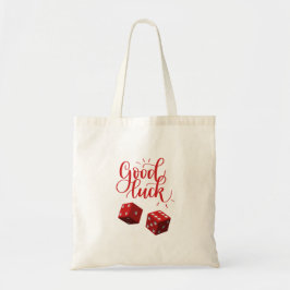 dobbelstenen voor geluksdag tote bag