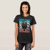 Dobberman mama Cool Retro Dog mama T-shirt (Voorkant volledig)