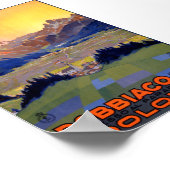 Dobbiaco Toblach Italië Oude Reisposter Poster (Hoek)