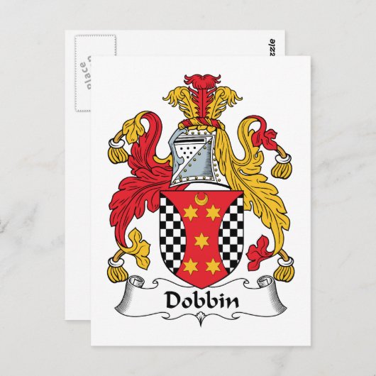 Dobbin Family Crest Briefkaart (Voorkant / Achterkant)