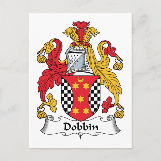Dobbin Family Crest Briefkaart (Voorkant)