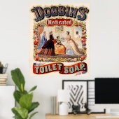 Dobbins' gemedicineerde toiletzeep poster (Thuiskantoor)