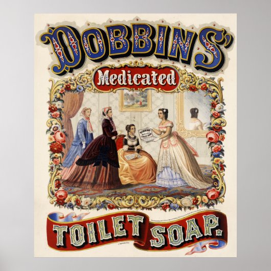 Dobbins' gemedicineerde toiletzeep poster (Voorkant)