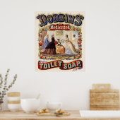 Dobbins' gemedicineerde toiletzeep - Vintage Poste Poster (Keuken)