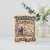 Dobbins' medicinale toiletzeep Advertentie Briefkaart (Staand voorkant)