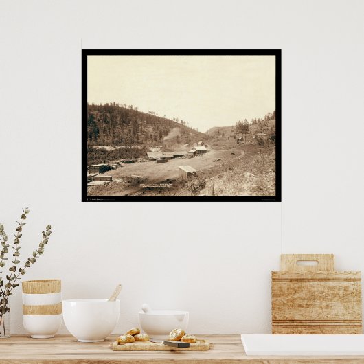 Dobbins Mills & Roke Stack Black Hills SD 1890 Poster (Keuken)