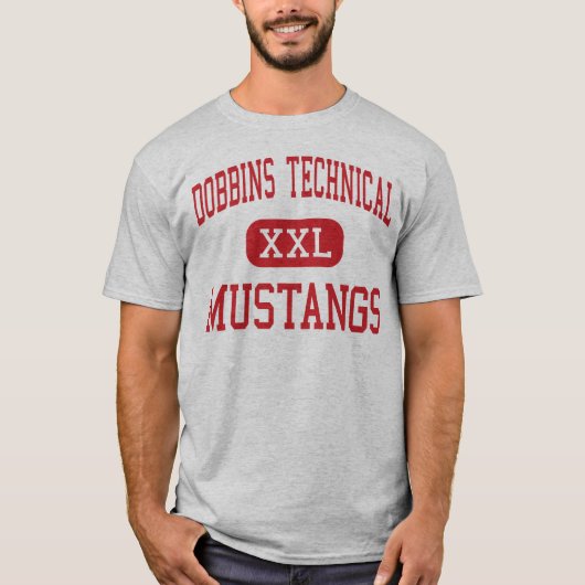Dobbins Technical - Mustangs - High - Philadelphia T-shirt (Voorkant)