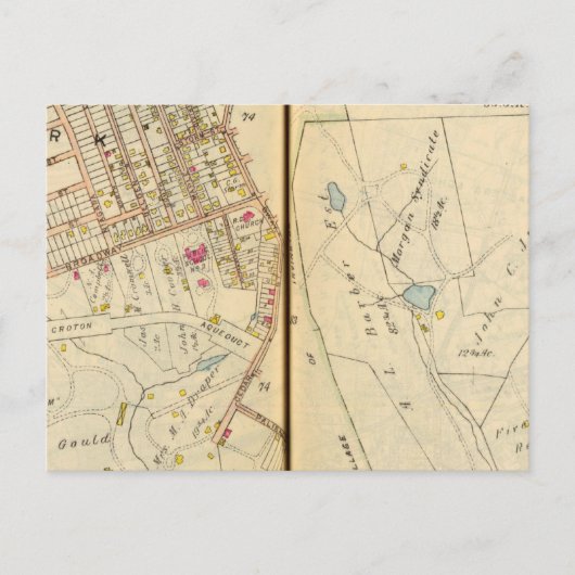 Dobbs Ferry, New York 3 Briefkaart (Voorkant)
