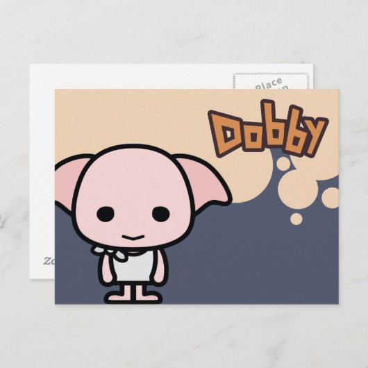Dobby Cartoon Character Art Briefkaart (Voorkant / Achterkant)