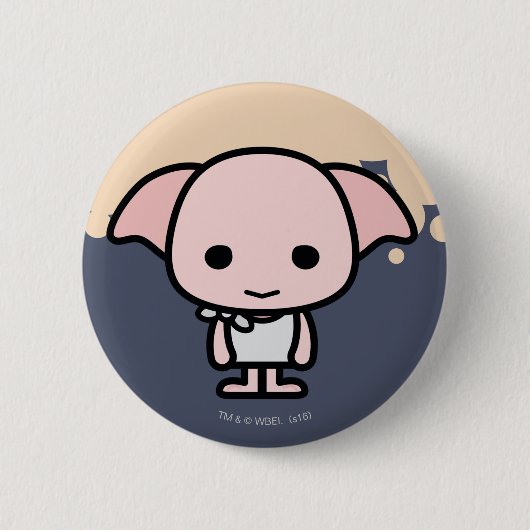 Dobby Cartoon Character Art Ronde Button 5,7 Cm (Voorkant)