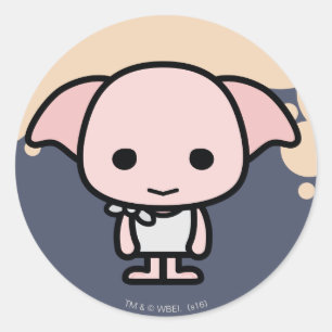 Dobby Cartoon Character Art Ronde Sticker