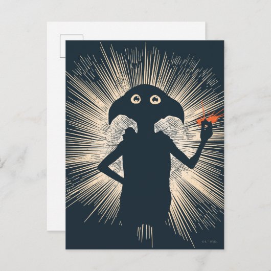 Dobby Casting Magic Briefkaart (Voorkant / Achterkant)