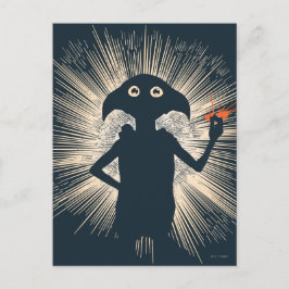 Dobby Casting Magic Briefkaart