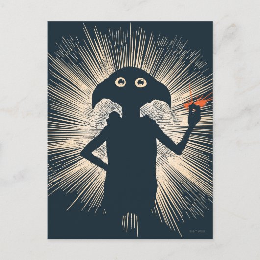 Dobby Casting Magic Briefkaart (Voorkant)