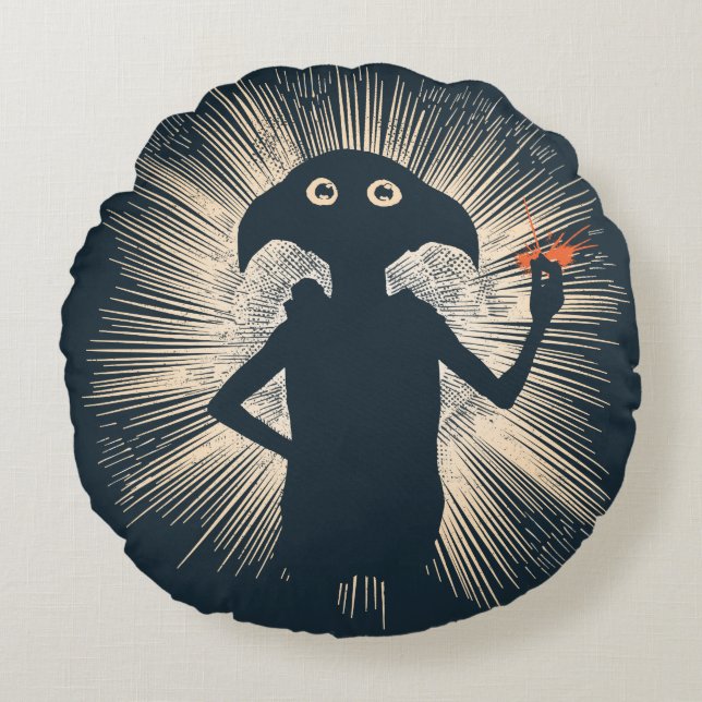 Dobby Casting Magic Rond Kussen (Voorkant)
